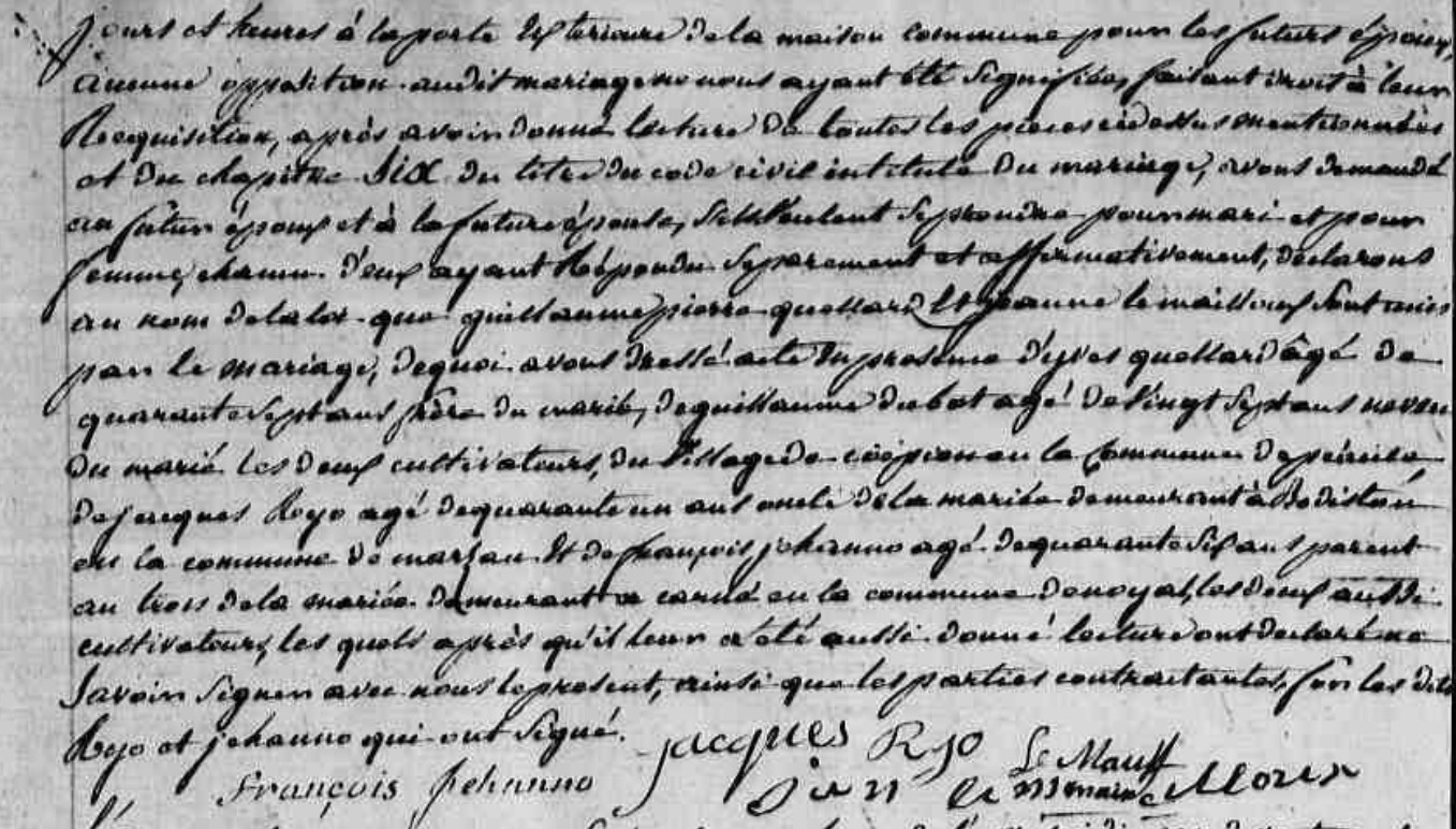 Mariage Quellard Guillaume - Le Mailloux Jeanne 10-09-1806 -2.jpg